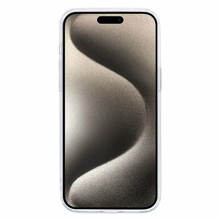 JTW Series For iPhone 15 Pro Shockproof Case Sparkle Epoxy TPU+Acrylic Phone Shell Compatible with MagSafe - Green
