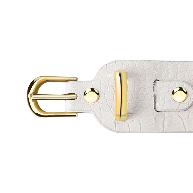 Capa para Xiaomi Redmi Note 13 Pro+ 5G com Textura de Crocodilo e Alça de Punho, Capa de Telemóvel com Revestimento Electrolítico - Branco