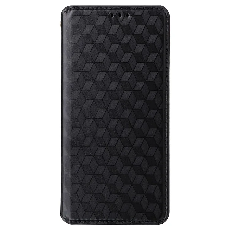 Для vivo V29e (Global) 5G / Y200 (India) 5G Чехол с ромбовидным тиснением и бумажником-подставкой - черный