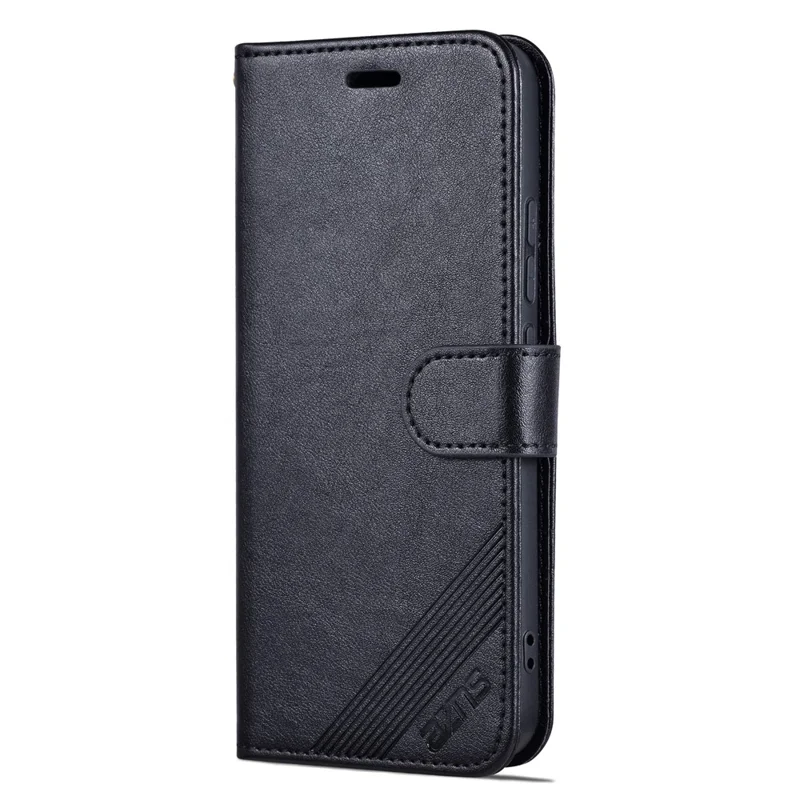 AZNS Para Xiaomi 14 Caixa Anti-scratch Carteira TPU + Capa de Telefone de Couro PU - Preto