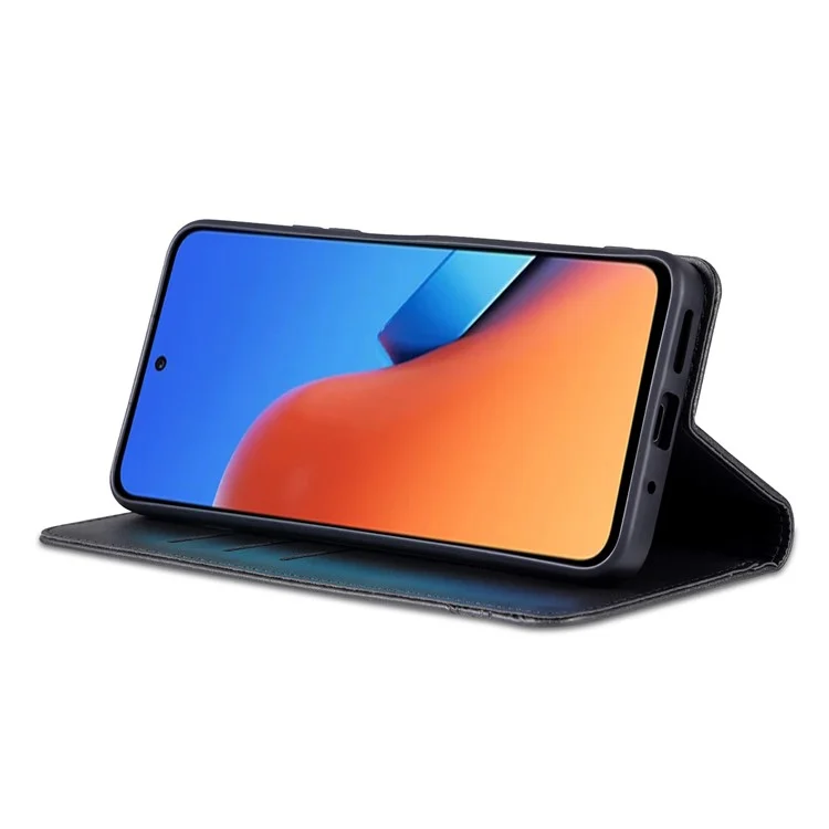 AZNS для Xiaomi 14 Чехол Антицарапина Подставка для телефона Бумажник - Черный 