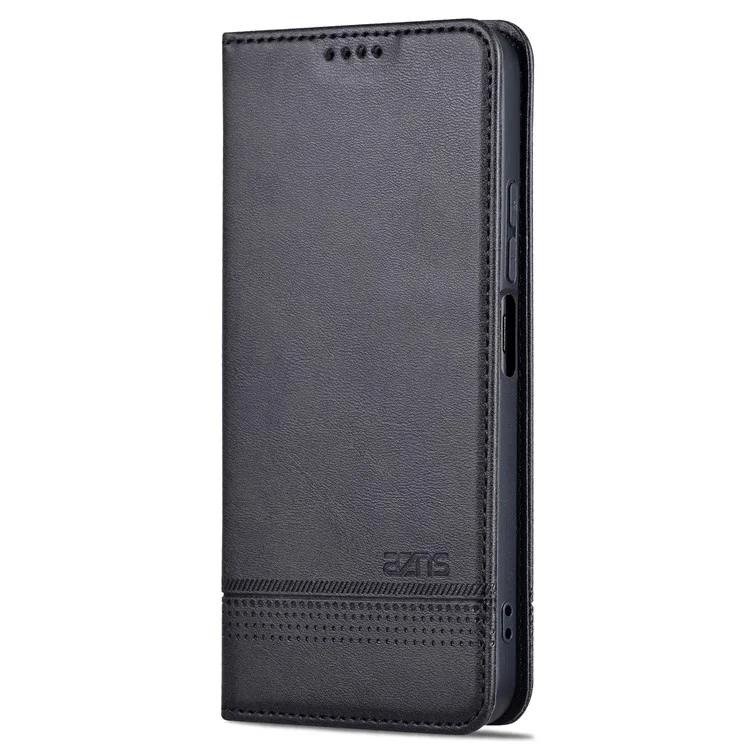 AZNS For Honor Play 50 Plus 5G Case Magnetischer Verschluss Leder-Geldbörsen-Handyhülle - Schwarz