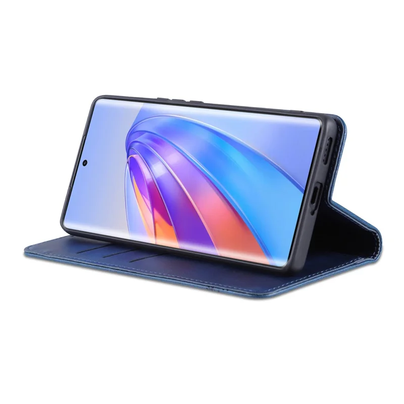 AZNS For Honor Play 50 Plus 5G Case Magnetic Closing Leather Wallet Phone Cover - Blue