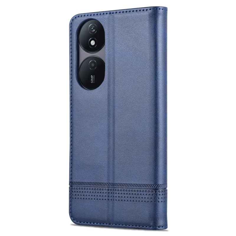 AZNS For Honor Play 50 Plus 5G Case Magnetic Closing Leather Wallet Phone Cover - Blue