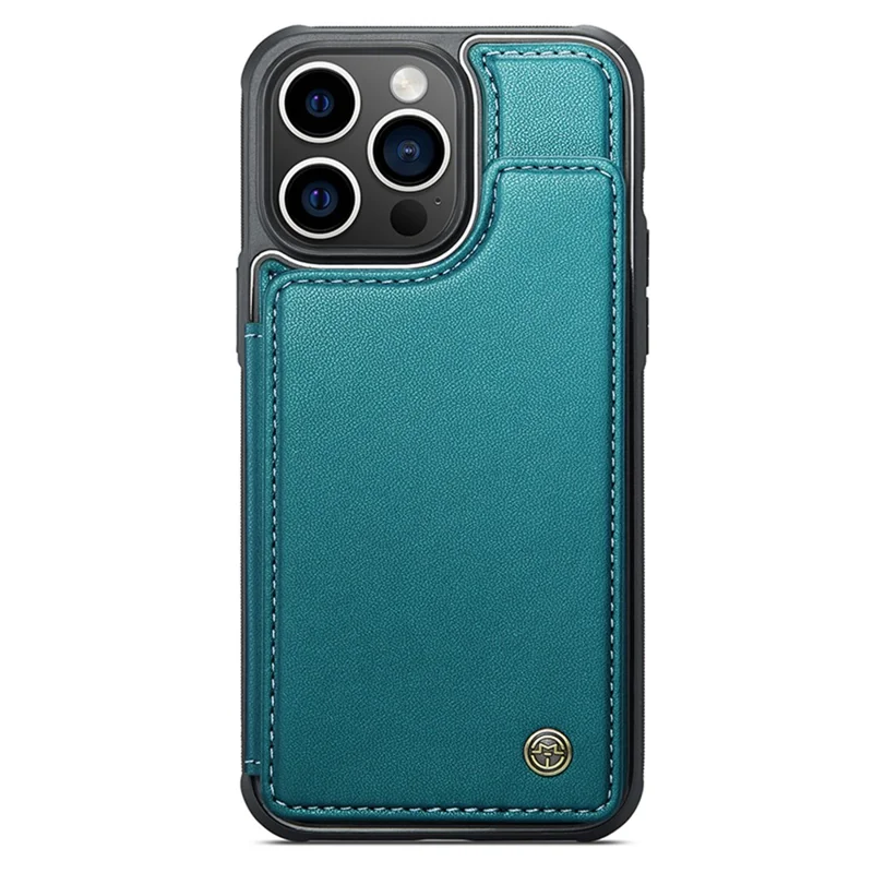 For iPhone 14 Pro Phone Case CASEME C22 Leather Back Cover with RFID Blocking Card Slots - Green