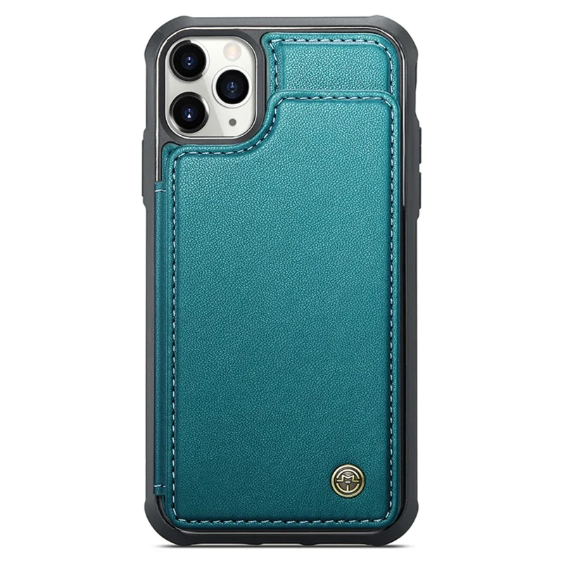 For iPhone 11 Pro Max Phone Case CASEME C22 Leather Back Cover with RFID Blocking Card Slots - Green