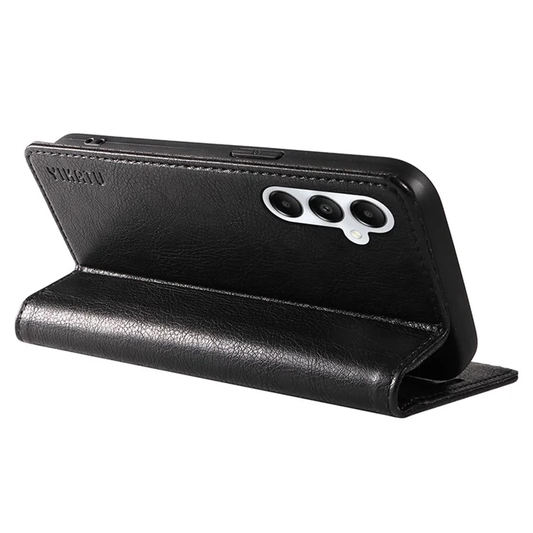 YIKATU YK-006 For Samsung Galaxy A05s 4G Case Drop Proof Leather Wallet Magnetic Closing Cover - Black