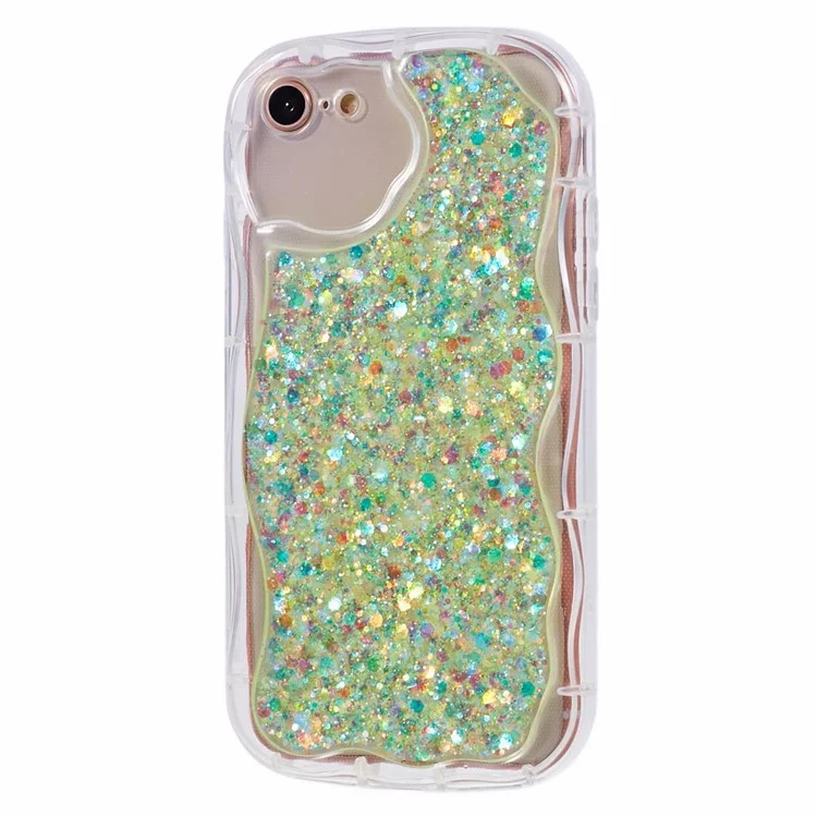 Série JTW pour étui iPhone 7 / 8 / SE (2020) / SE (2022) Paillettes Sequins Couverture de téléphone arrière - Vert