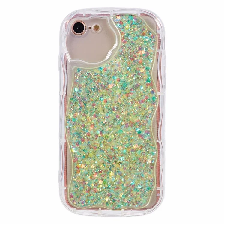 Série JTW pour étui iPhone 7 / 8 / SE (2020) / SE (2022) Paillettes Sequins Couverture de téléphone arrière - Vert