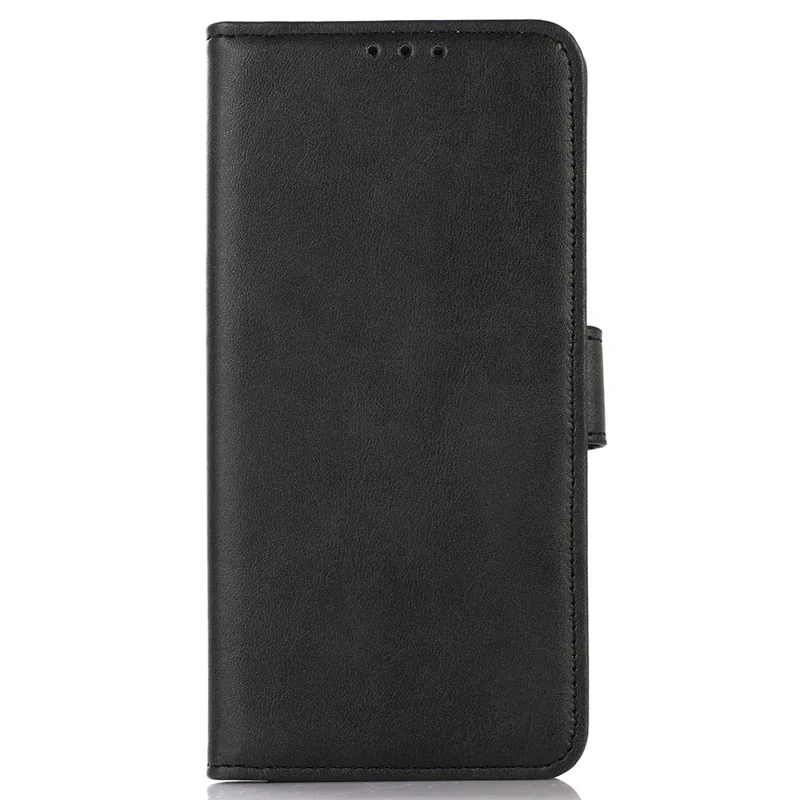 Étui pour Xiaomi Redmi 13C 4G / 13C 5G / Poco C65 4G / Poco M6 5G / 13R 5G, housse pliable avec texture cuir de vache et support intégré - Noir