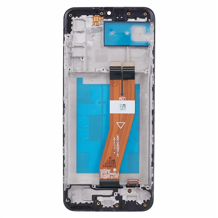 Para Samsung Galaxy A02s A025 (166.5x75.9x9.2mm) Pantalla LCD y Ensamblaje de Digitalizador de Grado C + Marco (sin Logotipo)