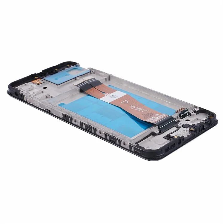 Para Samsung Galaxy A02s A025 (166.5x75.9x9.2mm) Pantalla LCD y Ensamblaje de Digitalizador de Grado C + Marco (sin Logotipo)