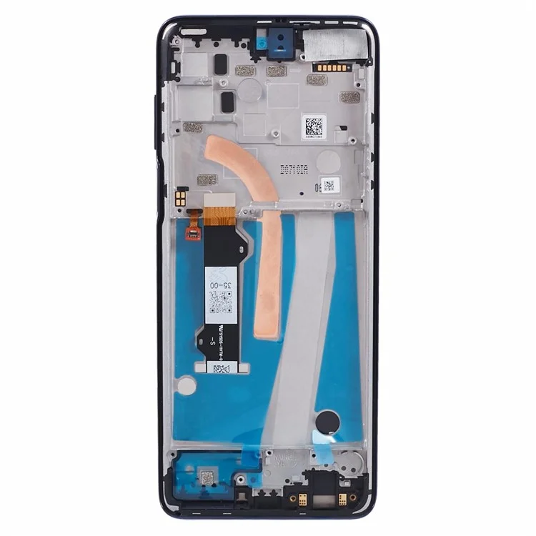For Motorola Moto G 5G Plus XT2075 Grade B LCD Screen and Digitizer Assembly + Frame Replacement Part (without Logo) - Blue