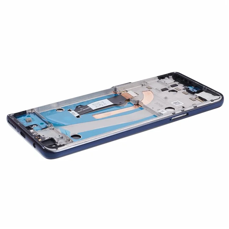 For Motorola Moto G 5G Plus XT2075 Grade B LCD Screen and Digitizer Assembly + Frame Replacement Part (without Logo) - Blue