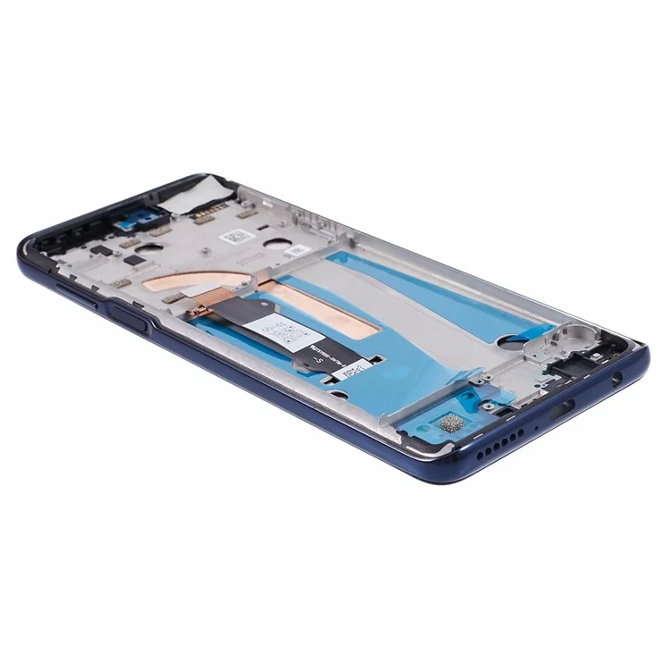 For Motorola Moto G 5G Plus XT2075 Grade B LCD Screen and Digitizer Assembly + Frame Replacement Part (without Logo) - Blue