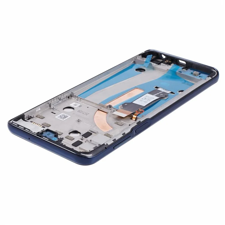 For Motorola Moto G 5G Plus XT2075 Grade B LCD Screen and Digitizer Assembly + Frame Replacement Part (without Logo) - Blue