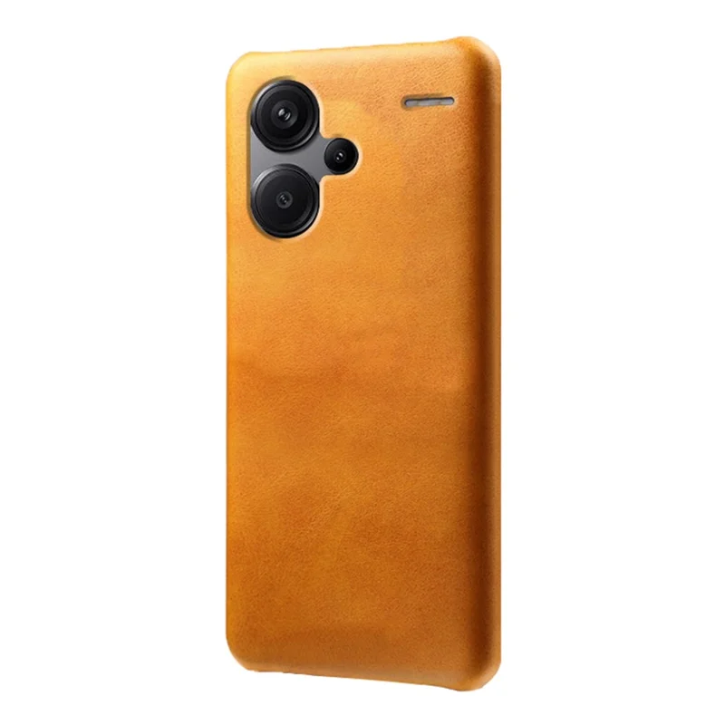 Xiaomi Redmi Note 13 Pro+ 5G-taske, kuetsstruktur af PC, anti-skrab telefonbeskyttelsesdæksel - Orange