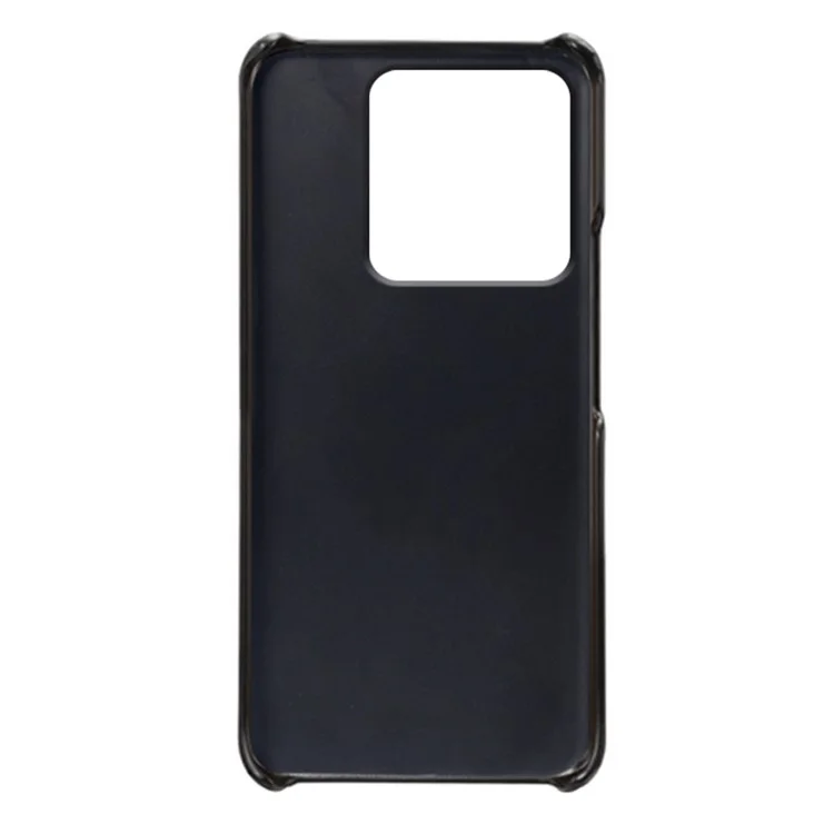 Per Xiaomi Redmi Note 13 Pro 5G / Poco X6 5G Case Calf Texture Anti-Scratch PU+PC Phone Shell - Nero