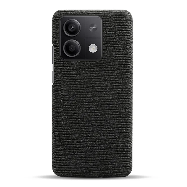 Ultra-light Phone Cover for Xiaomi Redmi Note 13 5G Case Shockproof Cloth+PC Shell - Black