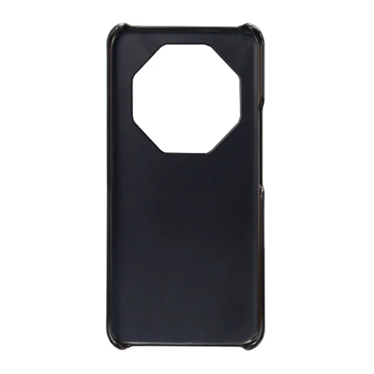 Para Huawei Mate 60 RS Ultimate Case Funda de Teléfono con Revestimiento de Cuero PU y 2 Ranuras para Tarjetas - Negro