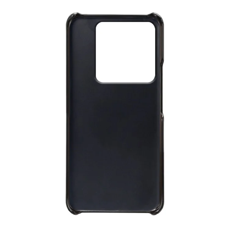 Pour Xiaomi 14 Case Calf Texture PU Leather + PC Phone Shockproof Cover - Noir