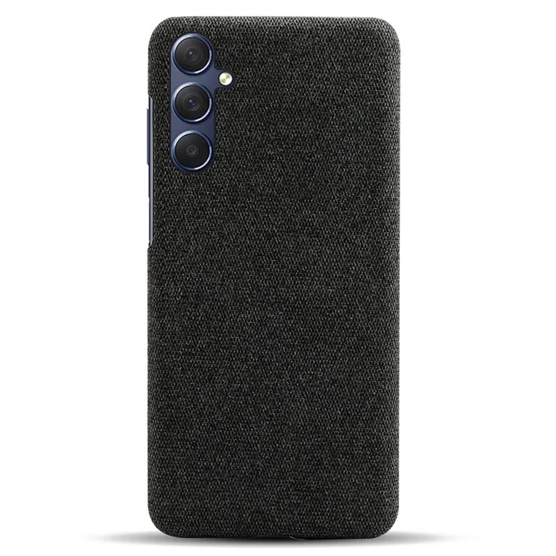 Stoßfeste Hülle für Samsung Galaxy A05s 4G Case Cloth+PC Handy-Schale - Schwarz