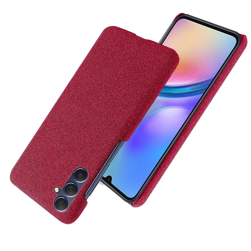 Shockproof Cover for Samsung Galaxy A05s 4G Case Cloth+PC Cell Phone Shell - Red