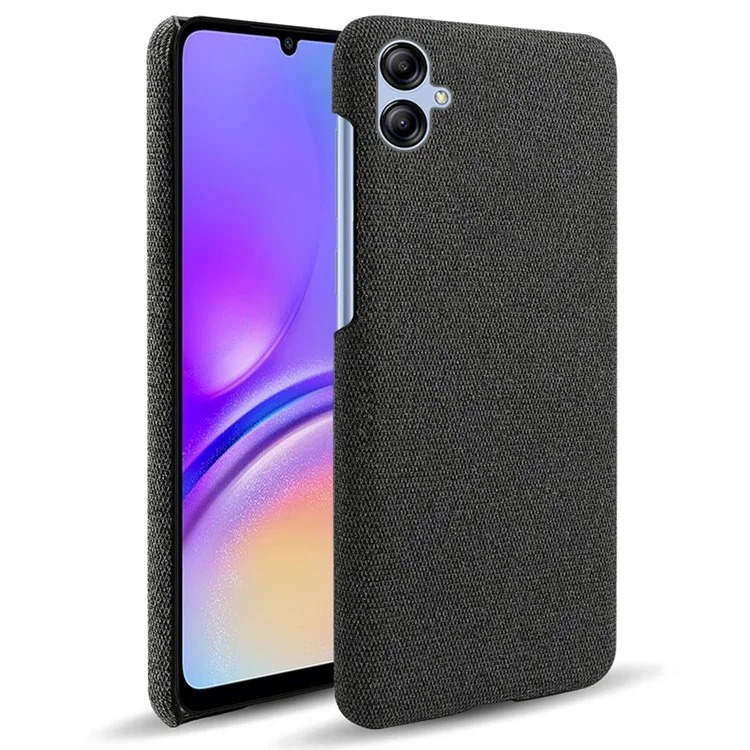Custodia per Smartphone Samsung Galaxy A05 4G Caso Antipolvere Tessuto+Guscio in PC - Nero