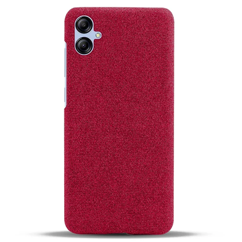 Smartphone Cover for Samsung Galaxy A05 4G Case Dustproof Cloth+PC Phone Shell - Red