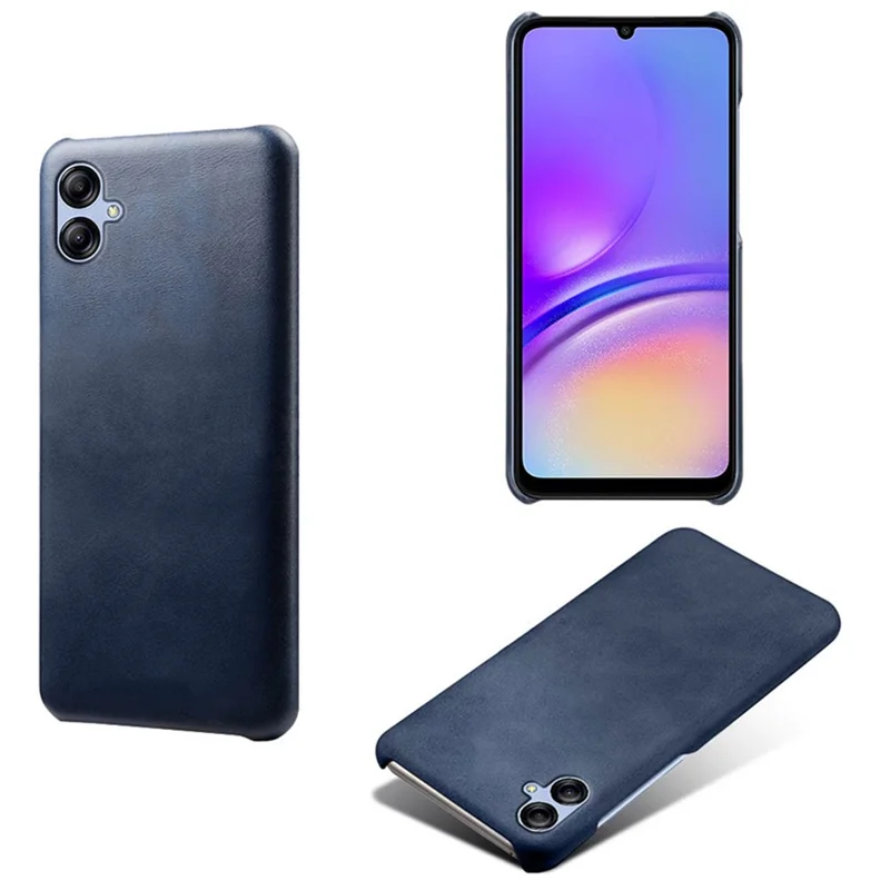 Til Samsung Galaxy A05 4G Kalvemønster PU-læder + PC-telefonbeskytning Mod ridser - Blå
