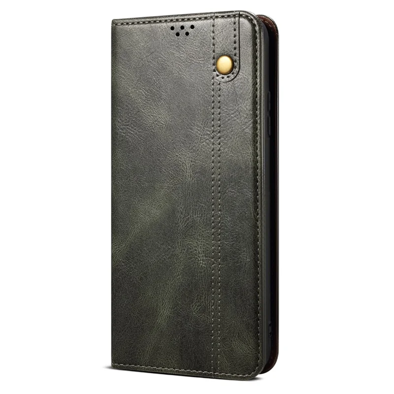For vivo Y200 (India) 5G Case Stand Wallet PU Leather Anti-Scratch Phone Cover - Green