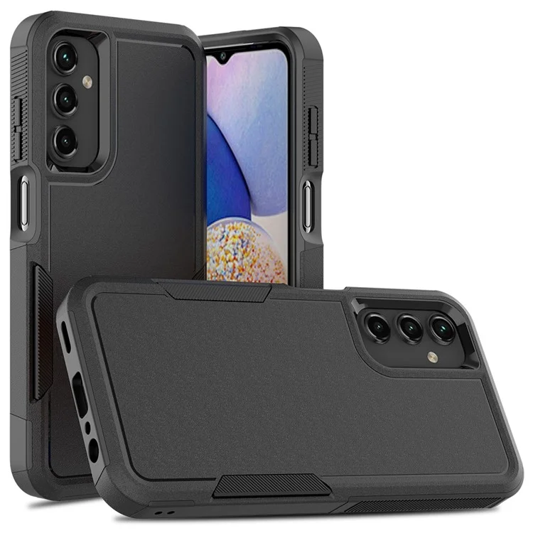 Para Samsung Galaxy A15 5G Case PC+TPU Absorvente de Choque Capa de Telefone - Preto