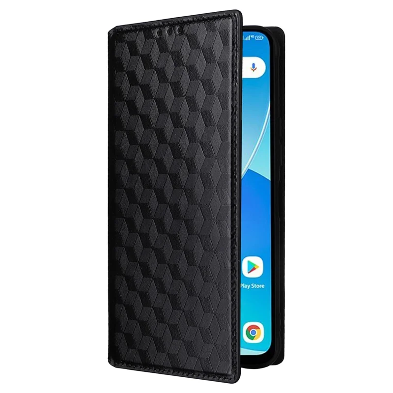 For Umidigi G5 Mecha Case Magnetic Closure Leather Wallet Imprinted Phone Cover - Black