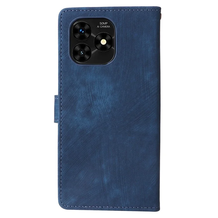 Für Umidigi G5 / G5A Hülle RFID-blockierendes PU-Leder-Smartphone-Cover mit Gurt - Blau
