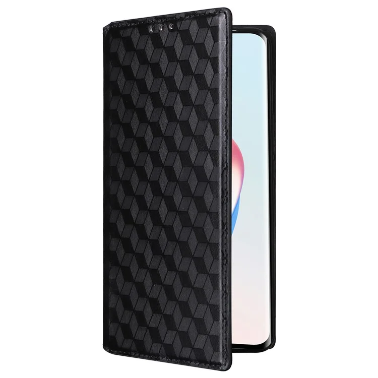 For Honor Magic6 Lite 5G / X9b 5G / X50 Case Magnetic Closing Leather Wallet Cell Phone Cover - Black