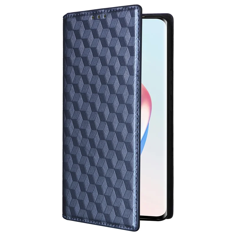 Étui pour Honor Magic6 Lite 5G / X9b 5G / X50, housse portefeuille en cuir magnétique avec fermeture, bleue