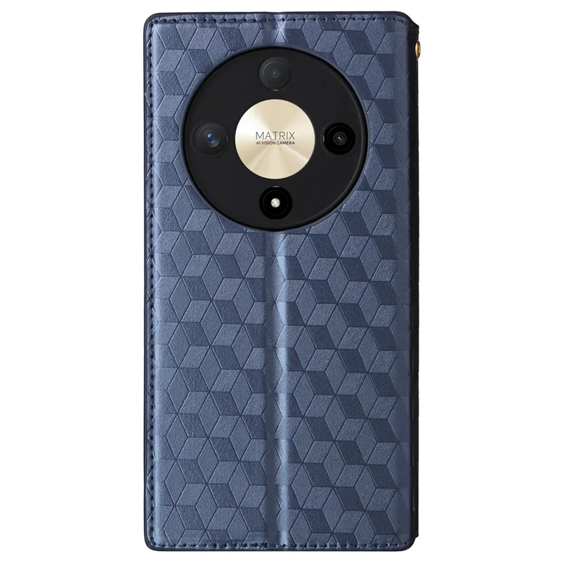 Étui pour Honor Magic6 Lite 5G / X9b 5G / X50, housse portefeuille en cuir magnétique avec fermeture, bleue