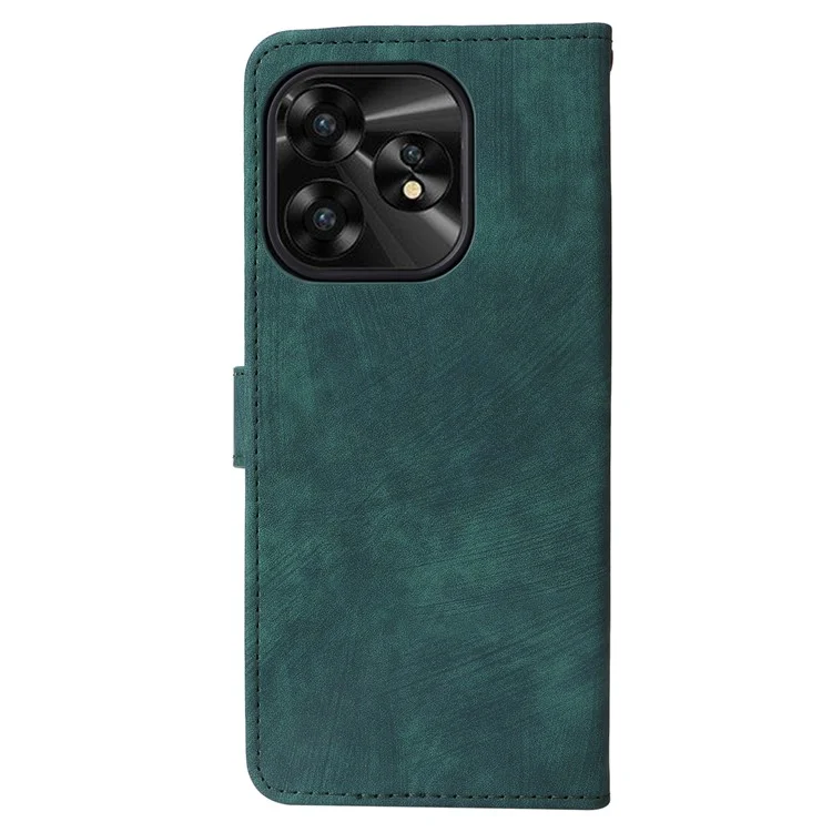Für Umidigi A15 / A15C Wallet Case PU Leder RFID Blockierung Telefonabdeckung mit Riemen - Grün