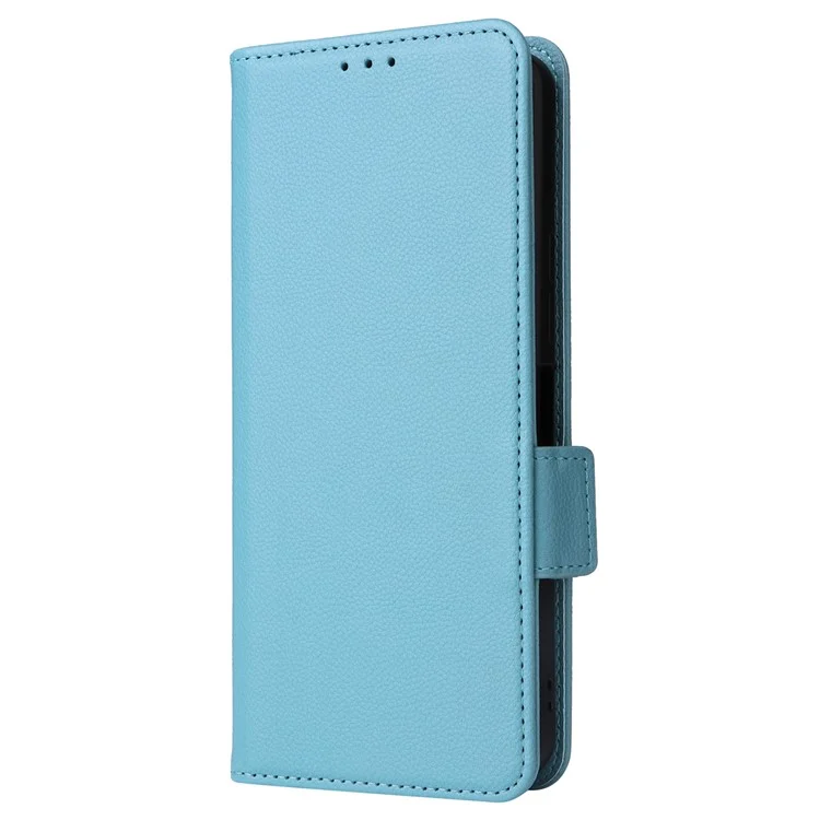 For Umidigi A15 / A15C Cover PU Leather Wallet Purse Phone Case with Strap - Baby Blue