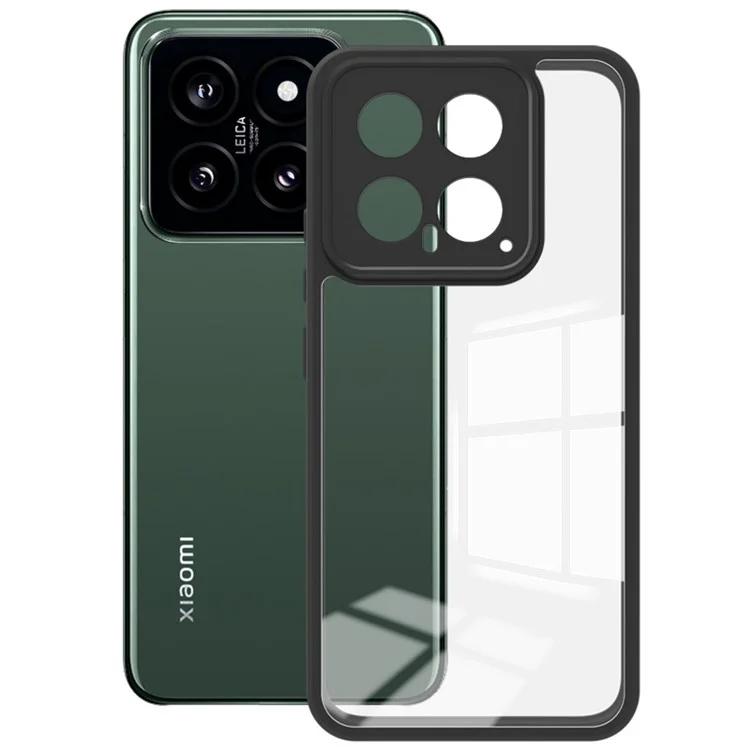 Étui pour smartphone Xiaomi 14 de la série IMAK UX-9A, coque de protection en TPU + PC transparent