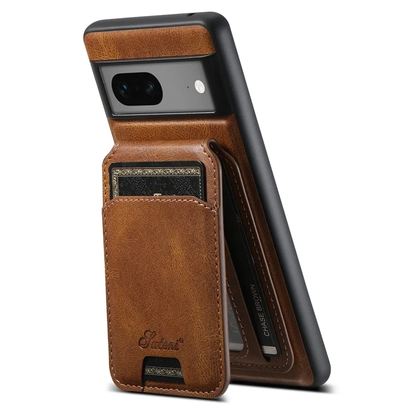 SUTENI H15 For Google Pixel 7a Phone Case Detachable 2-in-1 Magnetic Cover - Black