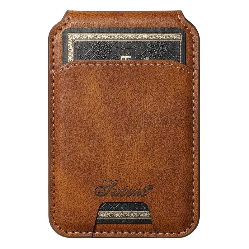 SUTENI H15 Para Samsung Galaxy S23 Case Porta-cartões Magnético Destacável Capa de Telefone - Marrom