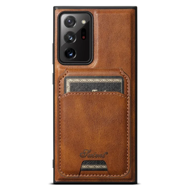 SUTENI H15 Para Samsung Galaxy Note20 Ultra / Note20 Ultra 5G Funda Teléfono Desmontable Cubierta del Teléfono - Marrón