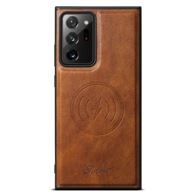 SUTENI H15 Para Samsung Galaxy Note20 Ultra / Note20 Ultra 5G Funda Teléfono Desmontable Cubierta del Teléfono - Marrón