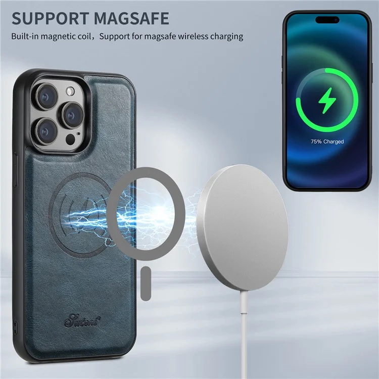 SUTENI H15 For iPhone 13 Pro Max Case Detachable Phone Cover Compatible with Magsafe - Blue