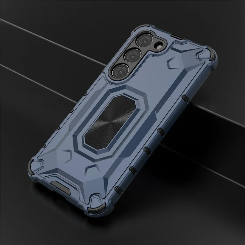 For Samsung Galaxy S23 Phone Case Hard PC Soft TPU Protective Cover - Blue