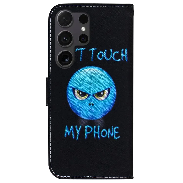 Para Samsung Galaxy S24 Ultra Case Patrón de Impresión Funda de Teléfono Wallet - No Toques Mi Teléfono