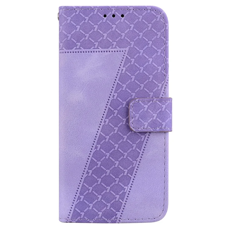 Capa Samsung Galaxy S24+ Case 7-Shape Imprinted Wallet Leather Phone Cover - Roxo