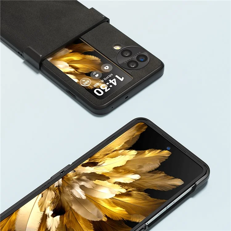 ABEEL Für Oppo Find N3 Flip 5G Hülle Slim Fit Schutzhülle - Schwarz
