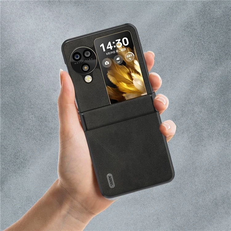 ABEEL Für Oppo Find N3 Flip 5G Hülle Slim Fit Schutzhülle - Schwarz
